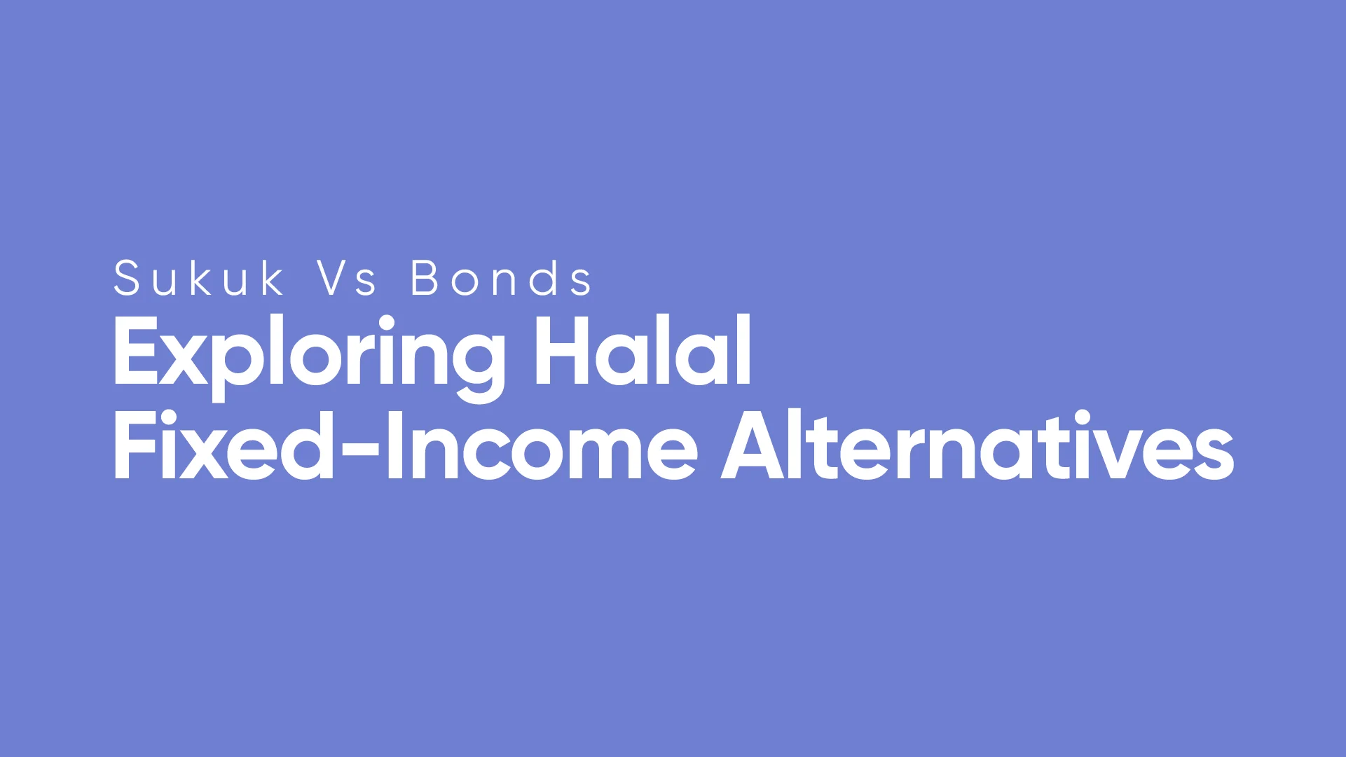 Sukuk vs Bonds